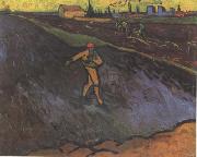 Vincent Van Gogh The Sower:Outskirts of Arles in the Background (nn04) painting